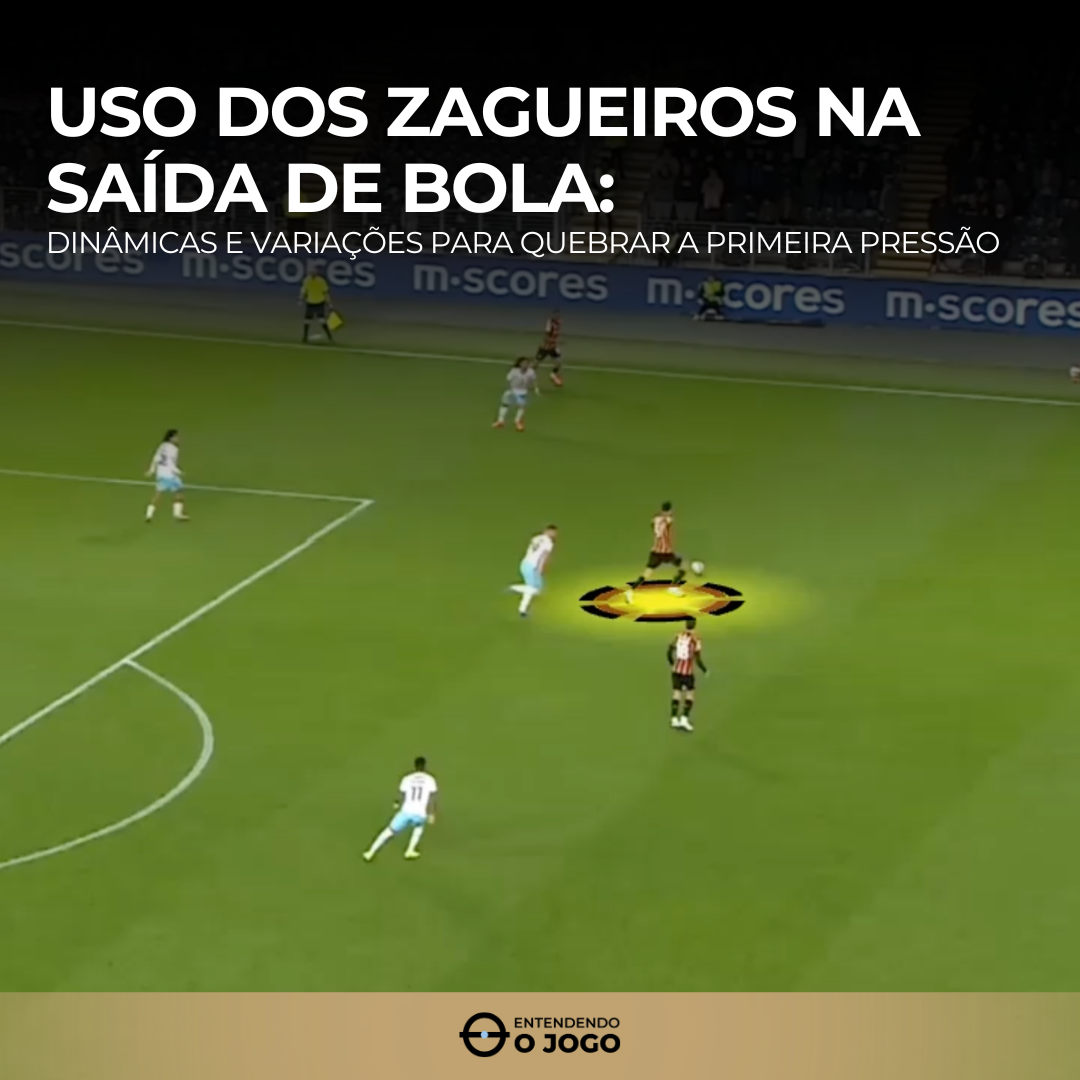 Uso dos zagueiros na saída de bola: dinâmicas e variações para quebrar a primeira pressão