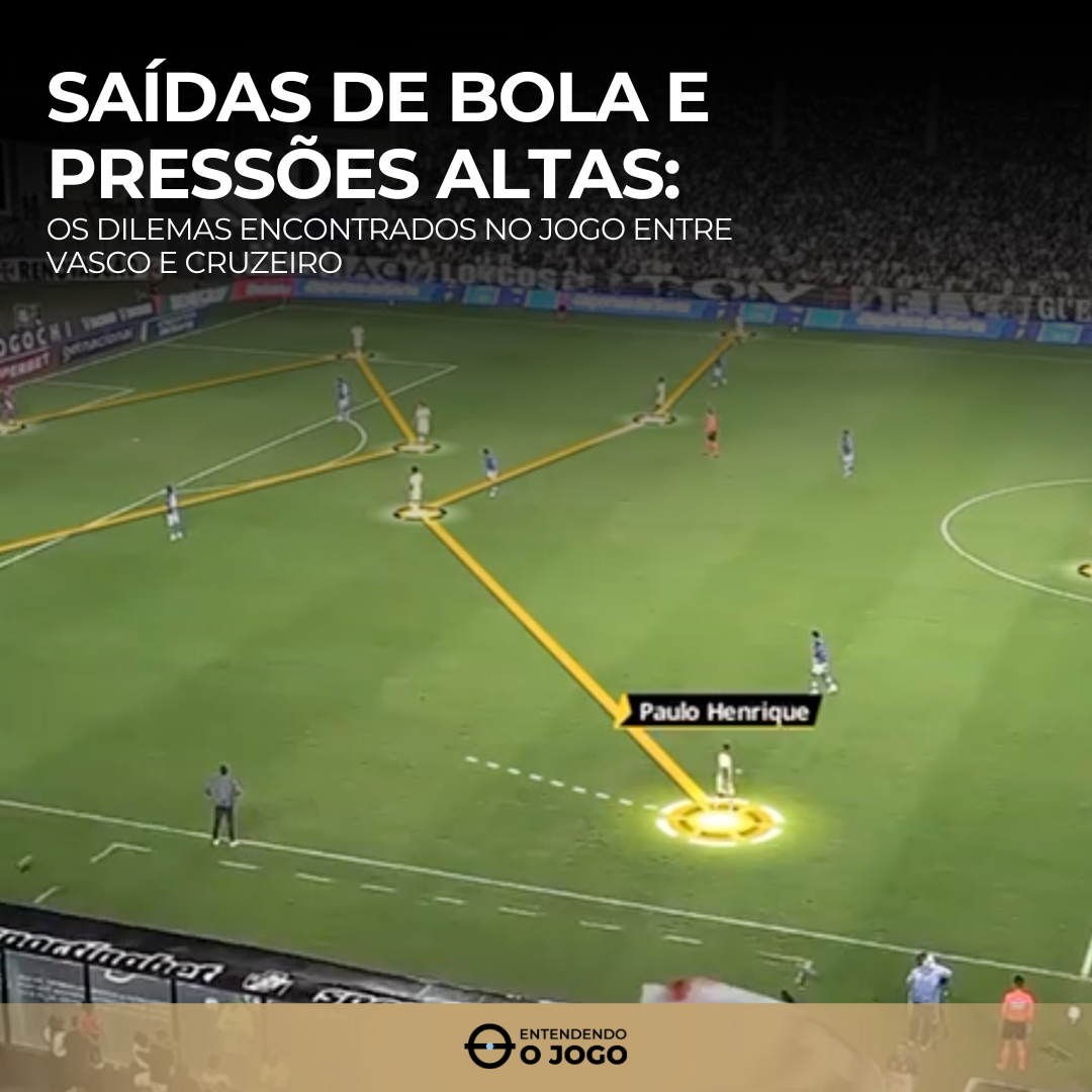 Saídas de bola e pressões altas: os dilemas encontrados no jogo entre Vasco e Cruzeiro